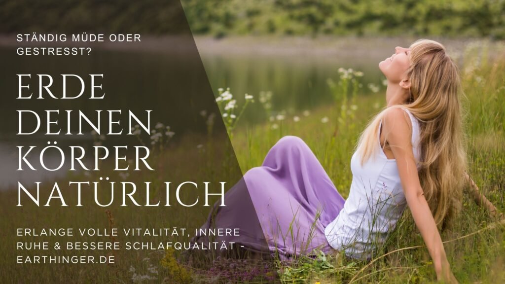 Frau welche in der Natur entspannt.